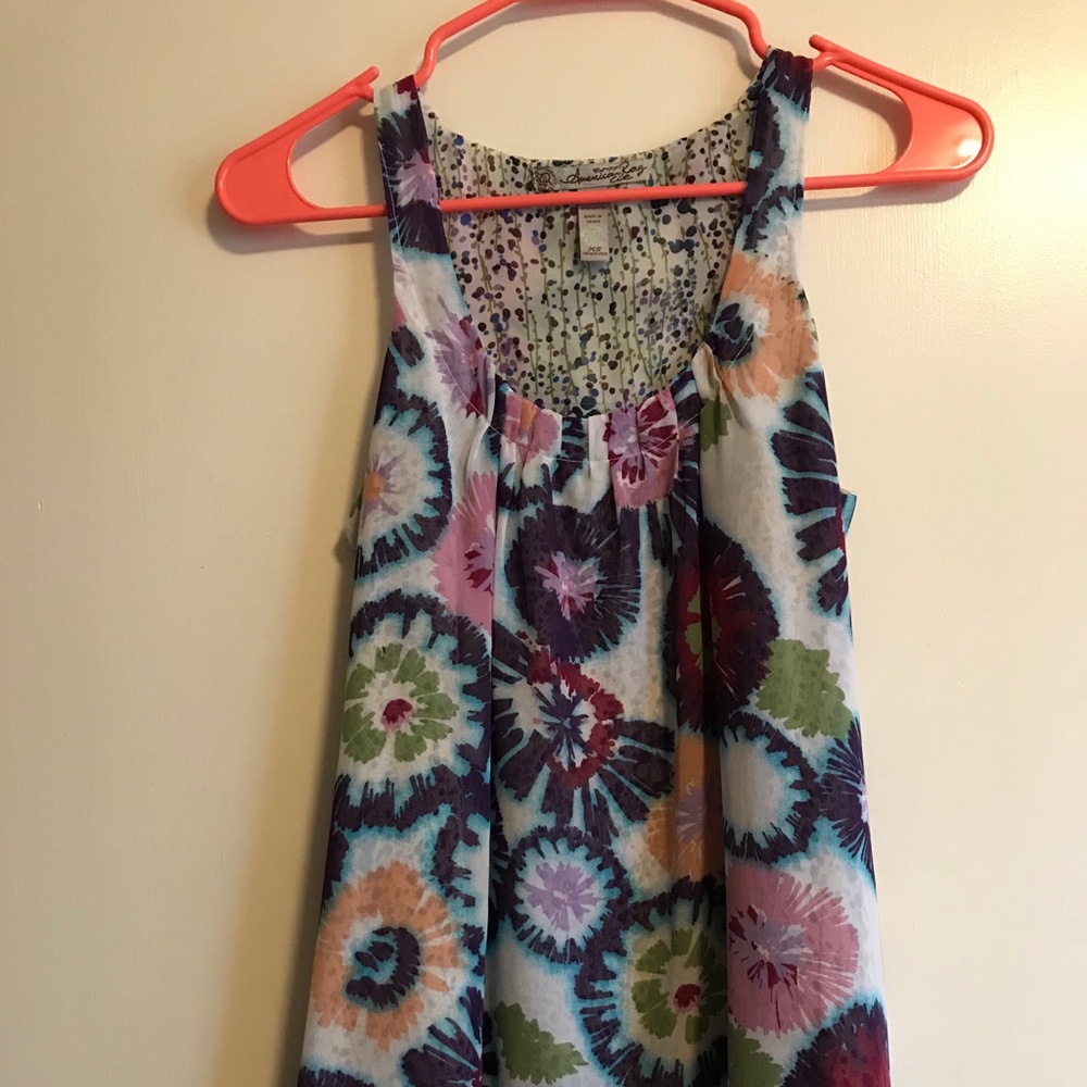 Floral polyester racer back!